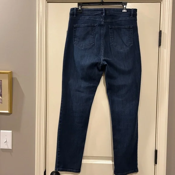 J. Jill Blue Straight Leg Jeans Classic Style - Picture 2 of 3